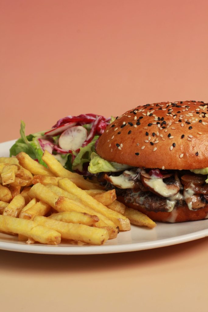 Burger menu brunch en livraison